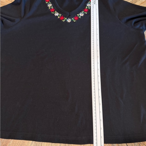 Christmas Plus size bundle Mercer Street Studio 1X embroidered tops shirts - Picture 9 of 15